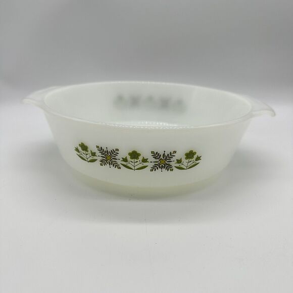 Vintage Anchor Hocking Fire-King Meadow Green Casserole 1.5 qt, Baking Dish 437 - Picture 2 of 5